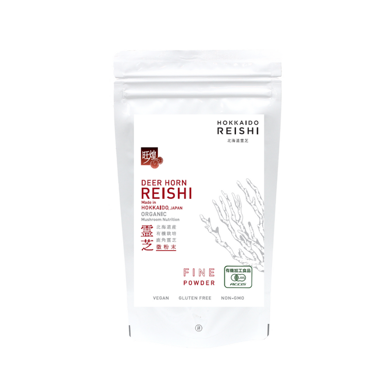 【New Package】 Organic Deer horn Reishi Powder 100g