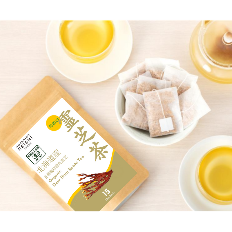 【New Package】 REISENMEITO Organic Deer Horn Reishi Tea